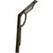 Ekena Millwork Maria Wrought Iron Bracket, (Single center brace), Antiqued Pale Gold 1 1/2"W x 12"D x 15"H BKTM01X12X15SMAAPG - alternate 1